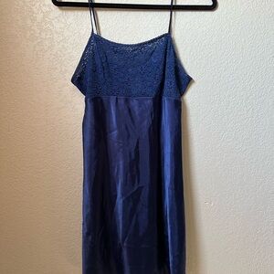 Secret Treasures Navy Lace Slip